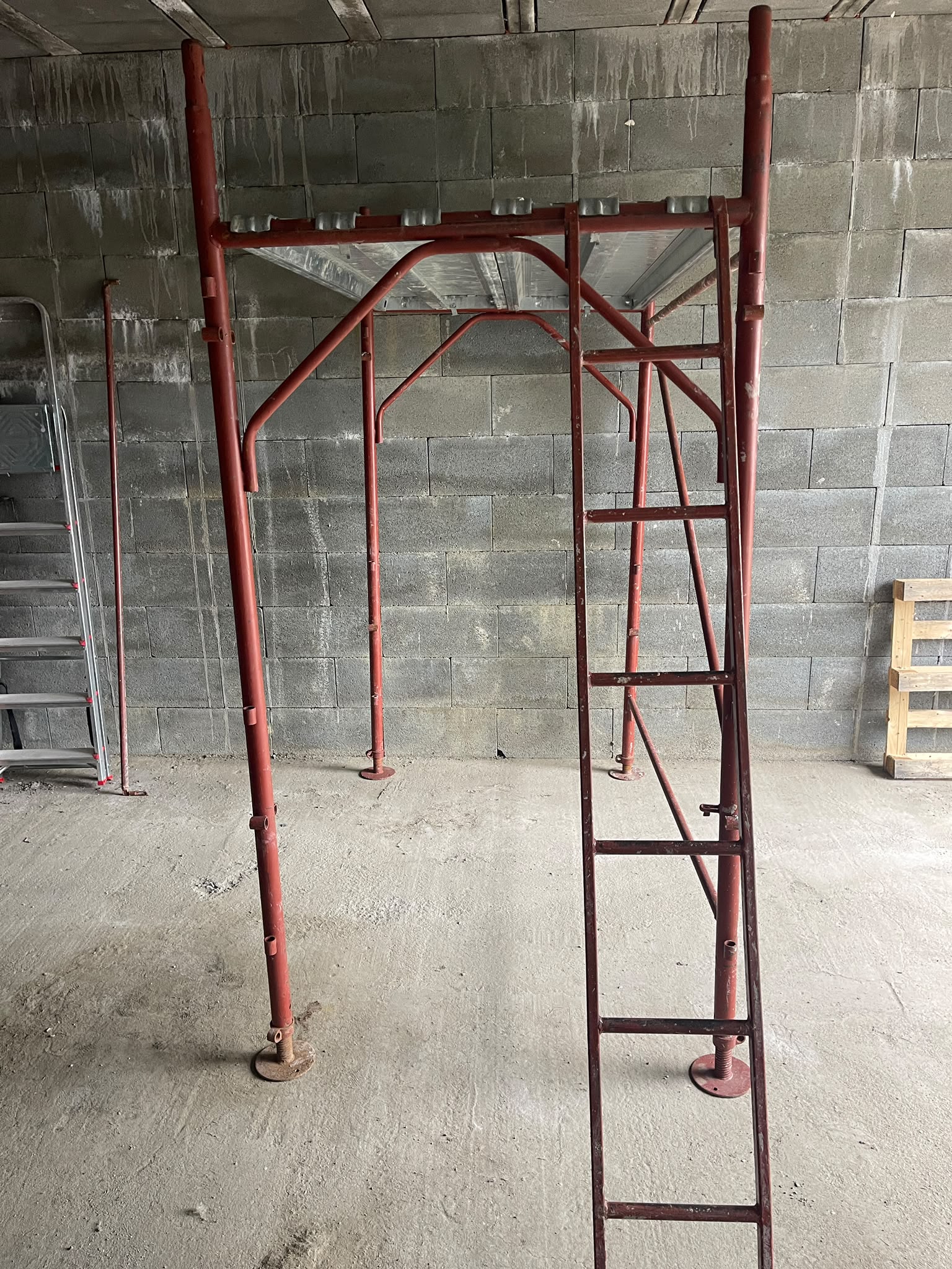 Tronson schelă metalică - vedere principală
