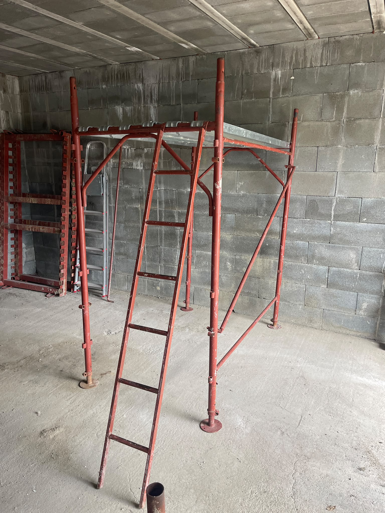 Tronson schelă metalică - vedere laterală